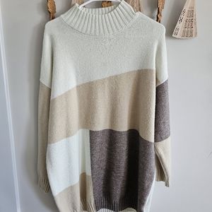 Colorblock Sweater Dress